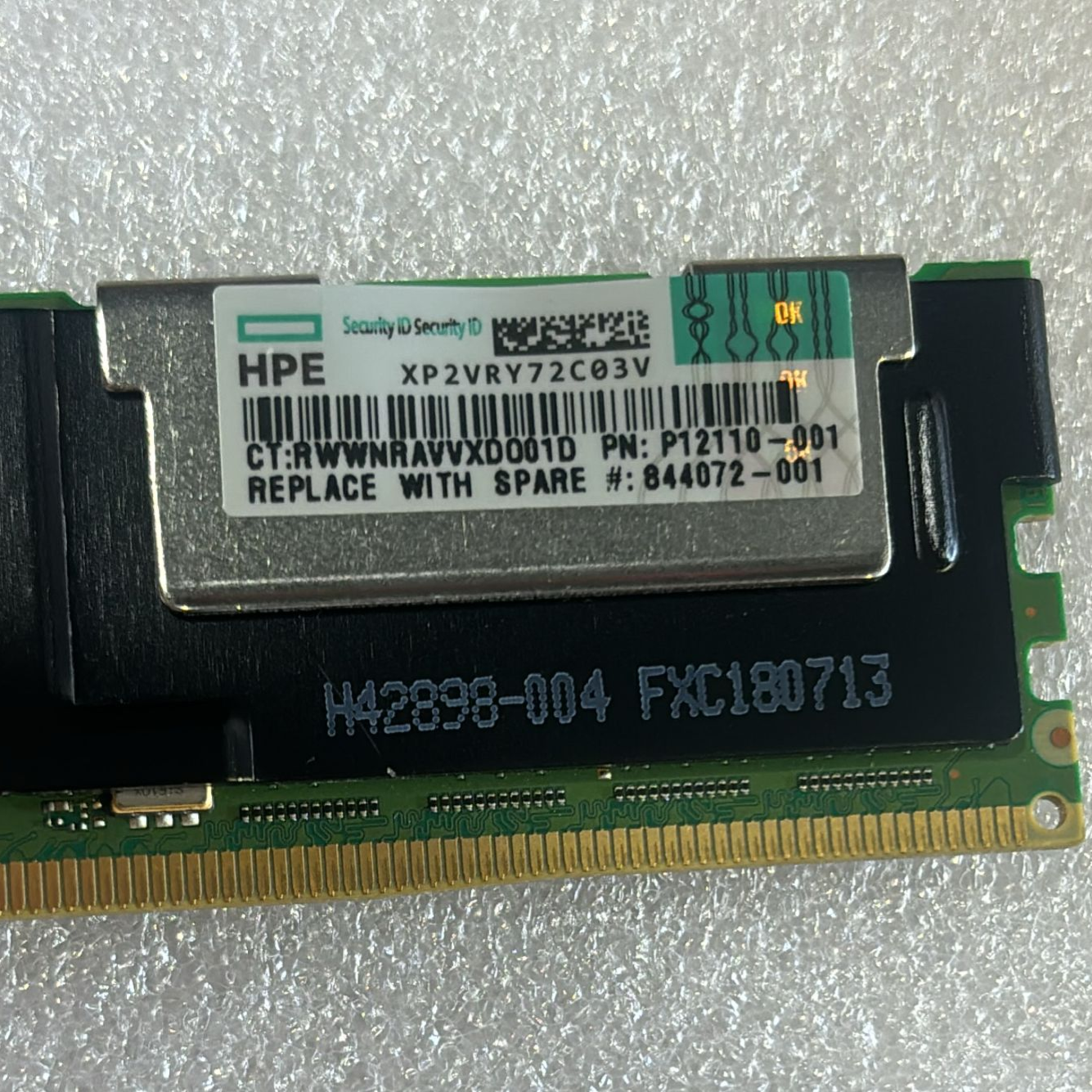 HPE P12110-001 Intel Optane 256GB DCPMM - Label View | Alo Tech Solutions