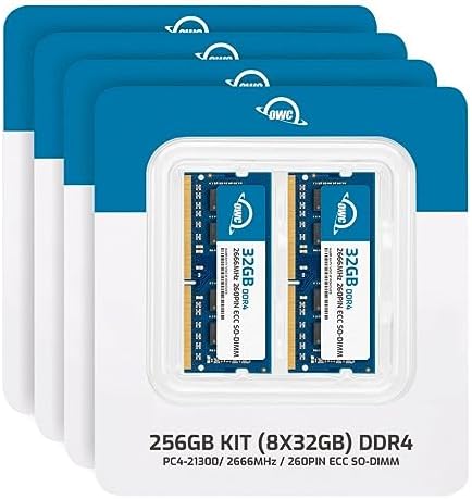 OWC 64GB (2x32GB) DDR4 2666MHz PC4-21300 CL19 2RX8 ECC Unbuffered SODIMM 1.2V 260-pin Memory RAM|B0CBTBR62J