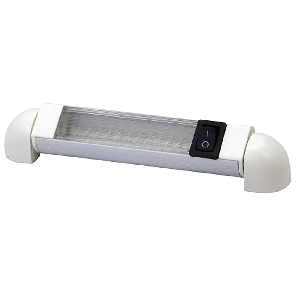 TH Marine LED-51858-DP T-H Marine LED Rotating Rail Light w/ Switch, Cool White LEDs
