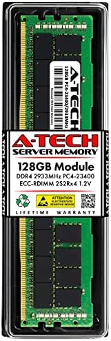 A-Tech 64GB Kit (2x32GB DDR4 2133MHz PC4-17000 ECC RDIMM 2Rx4 Dual Rank 1.2V ECC Registered DIMM 288-Pin Server & Workstation RAM Memory Upgrade Modules (A-Tech Enterprise Series