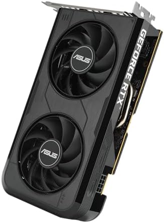 ASUS Dual NVIDIA GeForce RTX 3050 6GB OC Edition Gaming Graphics Card - PCIe 4.0, 6GB GDDR6 Memory, HDMI 2.1, DisplayPort 1.4a, 2-Slot Design, Axial-tech Fan Design, 0dB Technology, Steel Bracket|B0CVCG2VPK