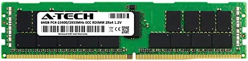 A-Tech 64GB RAM for Dell PowerEdge C6525, R550, T550 | DDR4 2933MHz PC4-23400 ECC RDIMM 2Rx4 Registered Server Memory Upgrade|B0CGMM9NGN