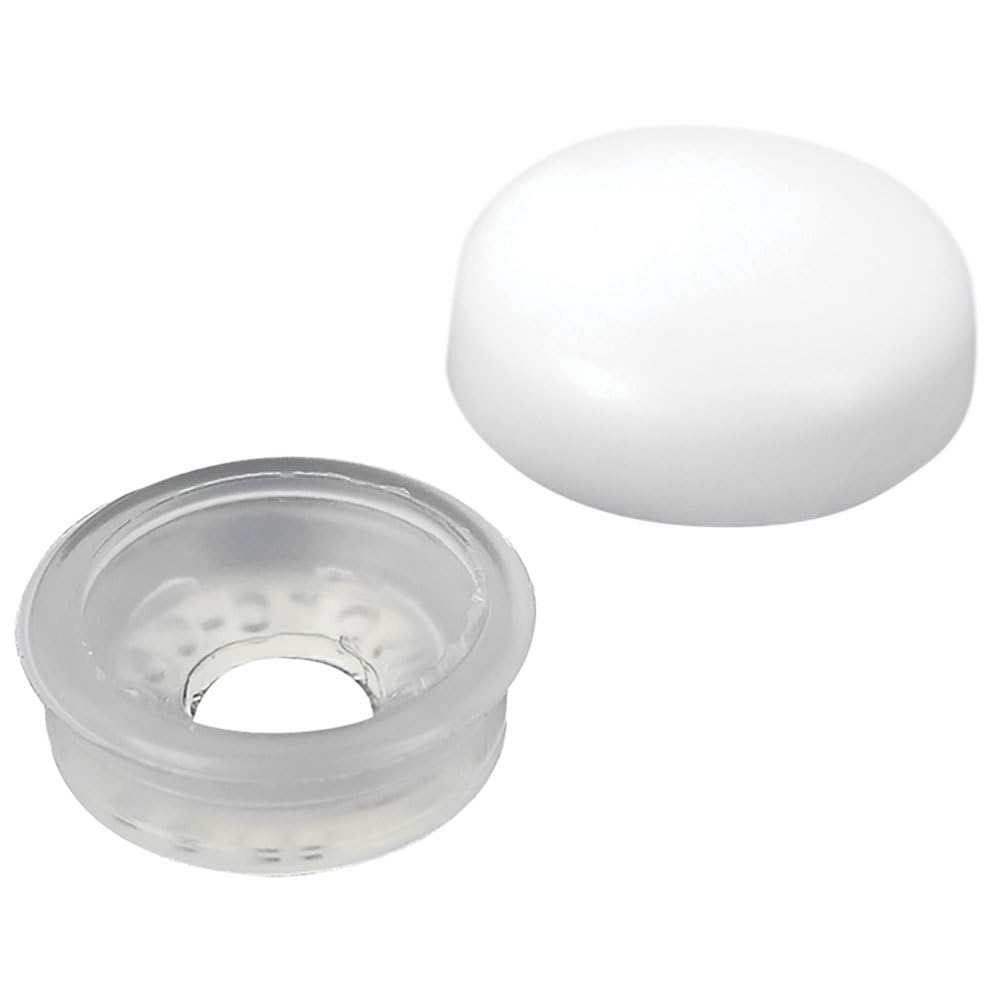 Seachoice MP7991SC Screw Caps, White, Fits #10 & #12