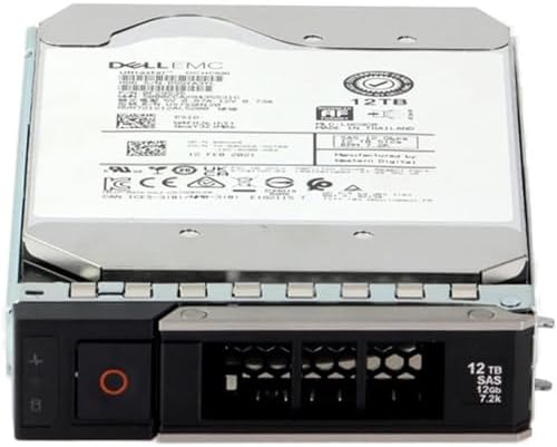 Dell 12TB 7.2K 12Gbps NL SAS 3.5 HDD 512e (9HXK6 (Renewed