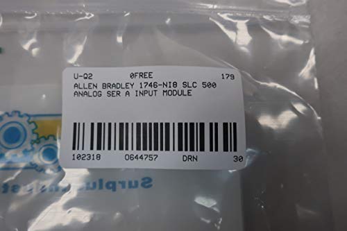 ALLEN BRADLEY 1746-NI8 SLC 500 Analog Input Module SER A D562474|B0728BNP65