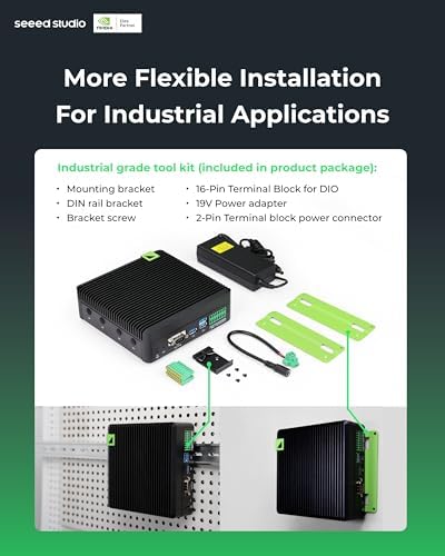 reComputer J4011-Edge AI Device with NVIDIA Jetson Orin™ NX 8GB Module, 4xUSB 3.2, M.2 Key E & Key M Slot, Aluminum case, Pre-Installed Jetpack System with NVIDIA Jetpack™ on 128GB NVMe SSD|B0D9XXD35V