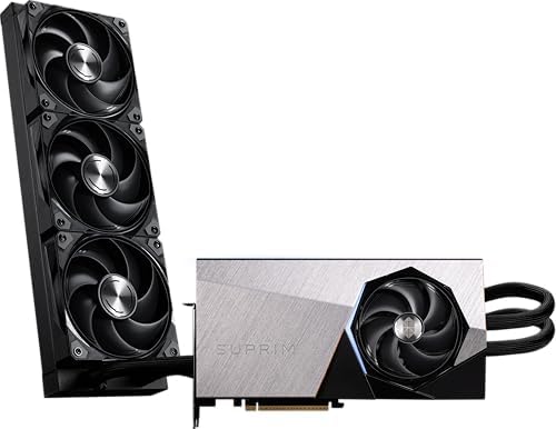 MSI GeForce RTX 5090 32G SUPRIM Liquid SOC — 32GB GDDR7 (28Gbps/512-bit), PCIe 5, Boost: 2565MHz, Water Cooling, HDMI 2.1b, DisplayPort 2.1b|B0BSN426TP