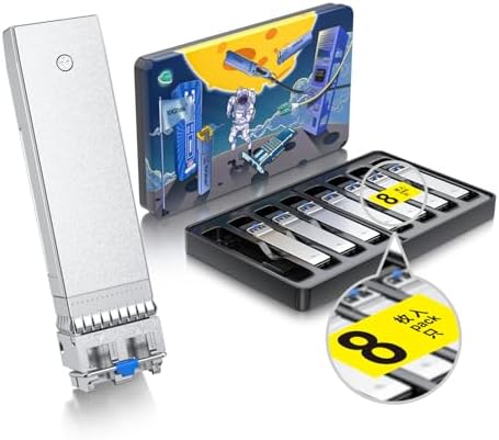 10GTEK 10GBase-SR SFP+ LC Transceiver, 10G 850nm Multimode SFP Module, up to 300 Meters, for Cisco SFP-10G-SR, Meraki MA-SFP-10GB-SR, Ubiquiti UniFi UF-MM-10G, Fortinet, TP-Link and More, Pack of 2|B08BP55663