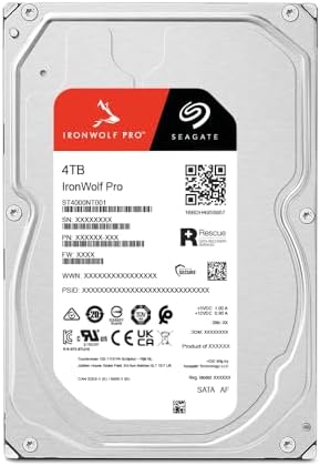 Seagate IronWolf 8TB NAS Internal Hard Drive HDD – 3.5 Inch SATA 6Gb/s 7200 RPM 256MB Cache for RAID Network Attached Storage – Frustration Free Packaging (ST8000VNZ04/N004