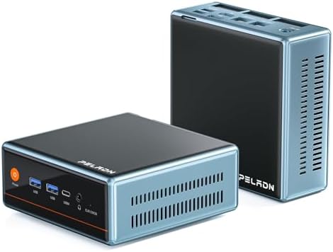 PELADN Mini PC, Ryzen AI 9 HX 370 (up to 5.1Ghz,32GB LPDDR5X/1TB PCIe 4.0 SSD,Dual 2.5G LAN,USB4 20Gbps Type-C/DP/HD,Mini Desktop Computer,WiFi7 4K/60Hz Triple-Display USB3.2/BT5.4 Mini Computers