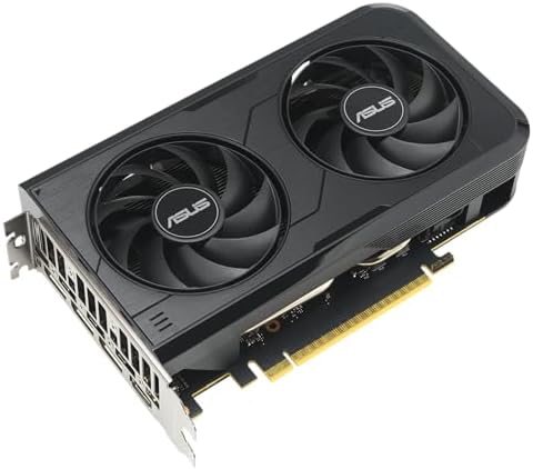 ASUS Dual NVIDIA GeForce RTX 3050 6GB OC Edition Gaming Graphics Card - PCIe 4.0, 6GB GDDR6 Memory, HDMI 2.1, DisplayPort 1.4a, 2-Slot Design, Axial-tech Fan Design, 0dB Technology, Steel Bracket|B0CVCG2VPK