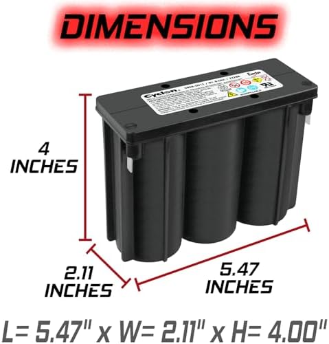 EnerSys 0859-0012 - 6V Lead Acid (NP/LCR/PS) Battery|B076Q4QLRR