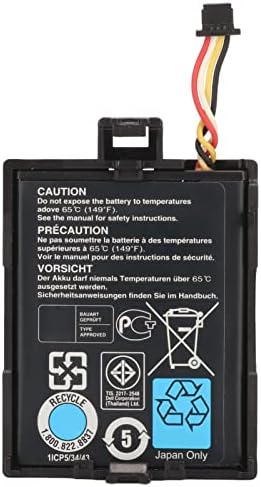 T40JJ 70K80 Battery for Dell RAID H710 H710P H730 H810 H830 PowerEdge M620 R320 R420 Controller 3.7V 1.8Wh with Plastic Bracket