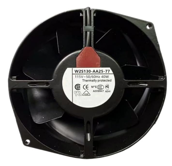 1 PCS W2S130-AA25-77 115V 40W 150×55MM 2-Wire High Temperature Resistant Fan|B0DWFZKMGP