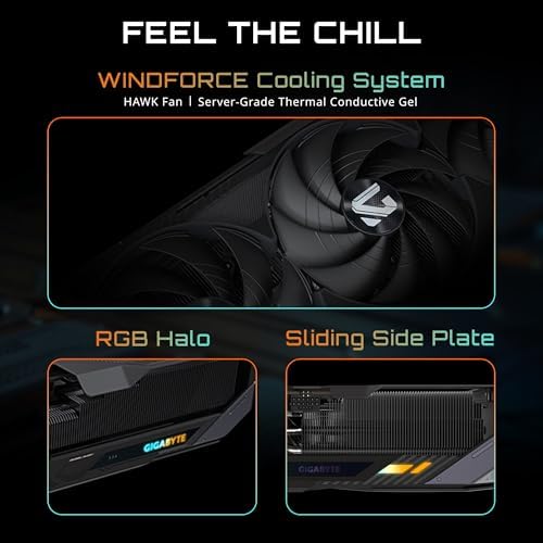 GIGABYTE GeForce RTX 5090 Gaming OC 32G Graphics Card, WINDFORCE Cooling System, 32GB 512-bit GDDR7, GV-N5090GAMING OC-32GD Video Card|B0DT7GBNWQ