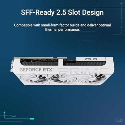 ASUS The SFF-Ready Prime GeForce RTX™ 5070 12GB GDDR7 Graphics Card (PCIe® 5.0, 12GB GDDR7, HDMI®/DP 2.1, 2.5-Slot, Axial-tech Fans, Dual BIOS)|B0DS6V1YSY