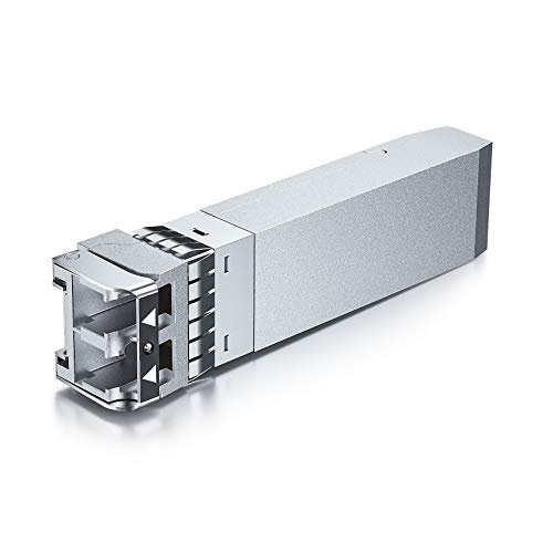 H!Fiber 10G Multimode SFP+ LC Module, 10GBase-SR Fiber Transceiver for Cisco SFP-10G-SR, Meraki MA-SFP-10GB-SR, Ubiquiti UniFi UF-MM-10G, Mikrotik, Netgear and More (MMF,850nm,300m,DDM) 2 Pack|B07JGV5G2M