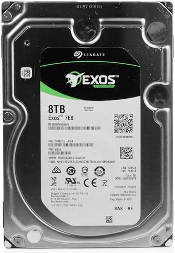 Seagate Exos 7E8 8TB 7200 RPM Nearline SAS 3.5-Inch Enterprise Hard Drive (ST8000NM0075 (Renewed