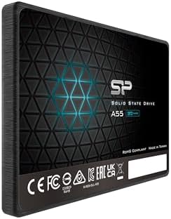 Silicon Power 1TB SSD 3D NAND A55 SLC Cache Performance Boost SATA III 2.5" 7mm (0.28" SSD Internal Solid State Drive (SU001TBSS3A55S25EC