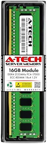 A-Tech 8GB Kit (2x4GB) DDR4 2133MHz PC4-17000 ECC RDIMM 1Rx8 Single Rank 1.2V ECC Registered DIMM 288-Pin Server & Workstation RAM Memory Upgrade Modules (A-Tech Enterprise Series)|B0DYKYPT2W
