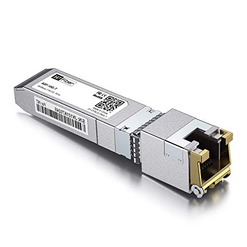 H!Fiber 10G Multimode SFP+ LC Module, 10GBase-SR Fiber Transceiver for Cisco SFP-10G-SR, Meraki MA-SFP-10GB-SR, Ubiquiti UniFi UF-MM-10G, Mikrotik, Netgear and More (MMF,850nm,300m,DDM)|B06XDV3ZYW