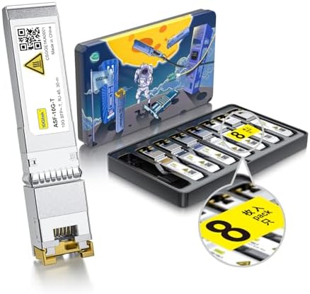 10Gtek 10GBase-LR SFP+ Transceiver, 10G 1310nm SMF SingleMode Fiber Optic Module, 10km, for Cisco SFP-10G-LR, Meraki MA-SFP-10GB-LR, Ubiquiti UniFi UF-SM-10G, Fortinet, Mikrotik, Netgear, Pack of 2|B08BP4M8LV