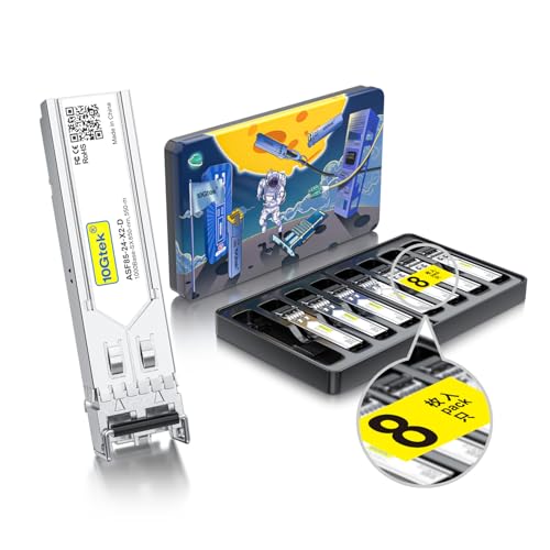 10GTEK 1.25G SFP-T, 1000BASE-T Copper SFP, SFP to RJ45 SFP Module Transceiver for Cisco SFP-GE-T, Meraki, Fortinet, Ubiquiti UniFi UF-RJ45-1G, D-Link, Supermicro, Netgear, TP-Link and More|B00U77IJ2M