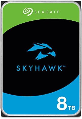Seagate Skyhawk 8TB Video Internal Hard Drive HDD – 3.5 Inch SATA 6Gb/s 256MB Cache for DVR NVR Security Camera System with Data Rescue Services (ST8000VX010)|B0BLT41GSM