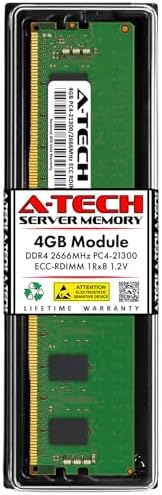A-Tech 64GB Kit (2x32GB) DDR4 2400MHz PC4-19200 ECC RDIMM 2Rx4 Dual Rank 1.2V ECC Registered DIMM 288-Pin Server & Workstation RAM Memory Upgrade Modules (A-Tech Enterprise Series)|B081VVMT8Y