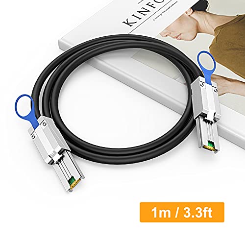 CableCreation External Mini SAS 26pin (SFF-8088) Male to Mini SAS 26 (SFF-8088) Male Cable, 1.0M|B013G4F3A8