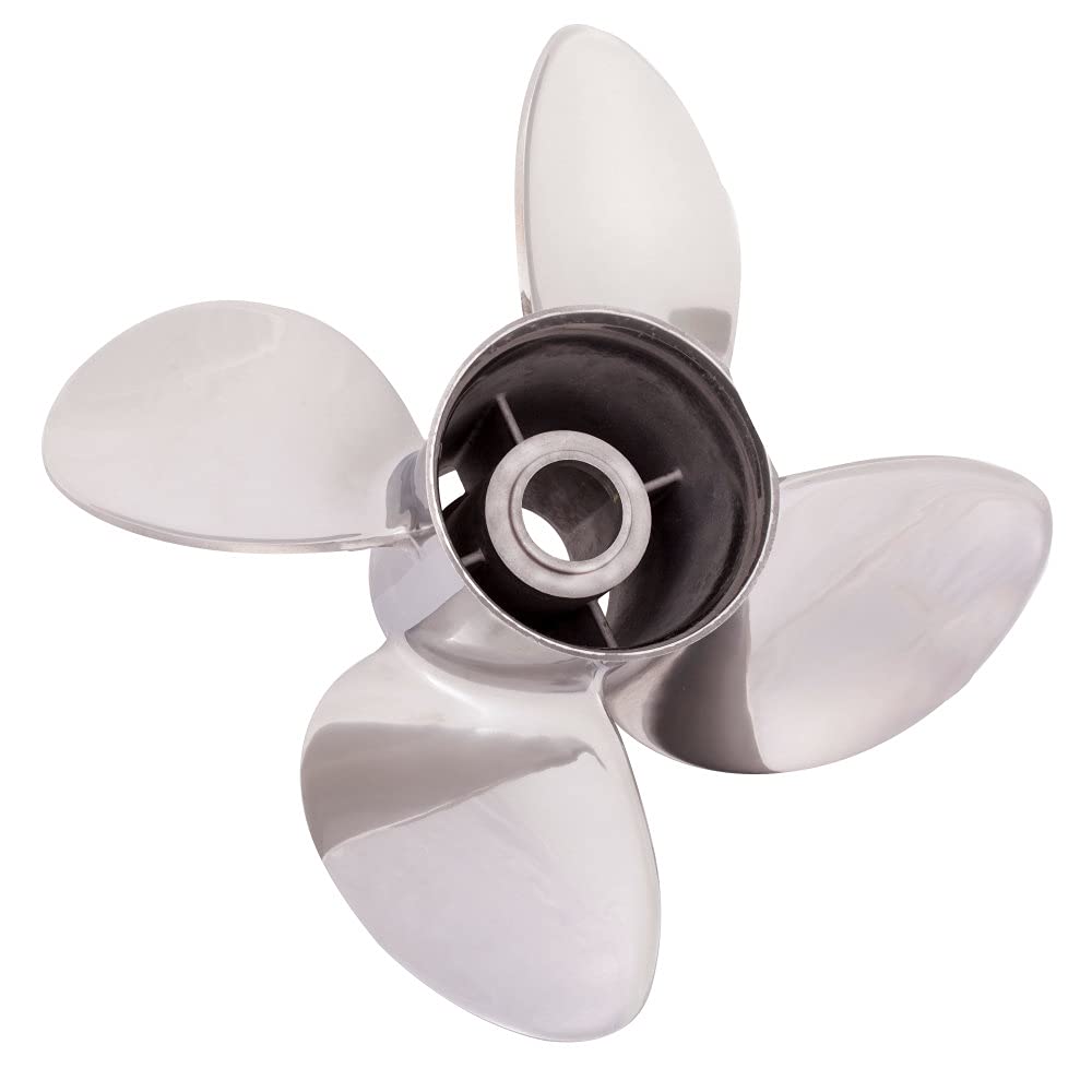 Solas 9553-145-15 Rubex HR4 Propeller, Stainless Steel, Interchangeable Hub, 4-Blade, RH 14.5 x 15"