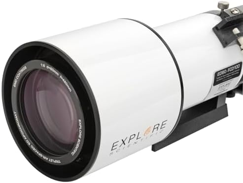 Explore Scientific FCD100 Series 80mm Air-Spaced Apochromatic Triplet Refractor Telescope for Astrophotography Astronomy|B0758SCN6H