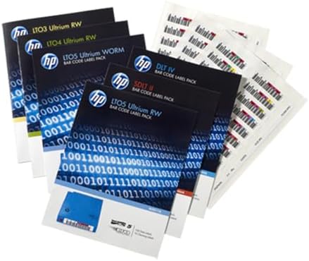 HP LTO-7 Ultrium RW Bar Code Label Pack