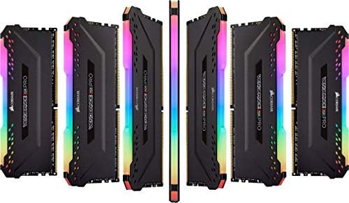 CORSAIR Vengeance RGB PRO DDR4 RAM 32GB (2x16GB 3600MHz CL18-22-22-42 1.35V Intel AMD Desktop Computer Memory - Black (CMW32GX4M2Z3600C18