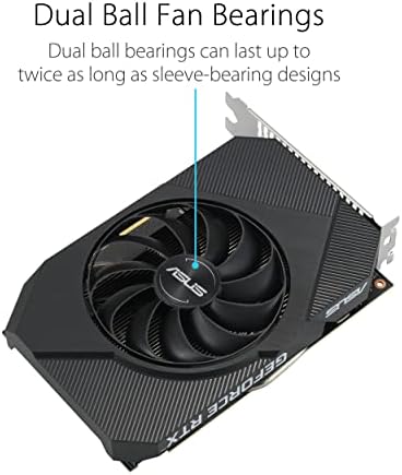 ASUS Dual NVIDIA GeForce RTX 3050 6GB OC Edition Gaming Graphics Card - PCIe 4.0, 6GB GDDR6 Memory, HDMI 2.1, DisplayPort 1.4a, 2-Slot Design, Axial-tech Fan Design, 0dB Technology, Steel Bracket|B0CVCG2VPK