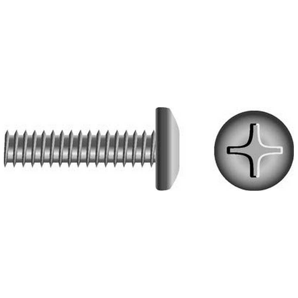 Seachoice MP0802SC Stainless Steel Phillips Machine Screw Pan Head