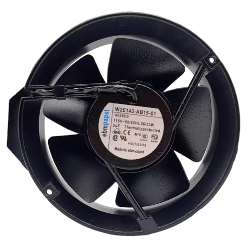 for W2E143-AB15-01 115V 26/33W 172mm Fan - 17251 3uF 172X51MM All Metal Cooling Fan|B0FSY35BKK