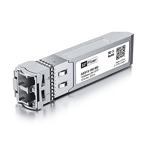 H!Fiber 10G Multimode SFP+ LC Module, 10GBase-SR Fiber Transceiver for Cisco SFP-10G-SR, Meraki MA-SFP-10GB-SR, Ubiquiti UniFi UF-MM-10G, Mikrotik, Netgear and More (MMF,850nm,300m,DDM)|B06XDV3ZYW