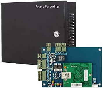 MENGQI-CONTROL 4 Doors Access Control System Core Control Components Metal 5A 110V-240V Power Supply Box and 4 Doors TCP/IP Access Control Panel Wiegand Controller,Computer Based Software,Remote Open
