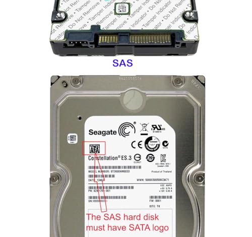 Sintech SAS to SATA Card,SFF-8482 29Pin HDD to Normal Motherboard 22Pin SATA Converter Adapter（Motherboard Not Required SAS Hybrid Controller,Can Work with USB SATA Cable）|B0DY4VWNKF