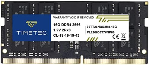 Timetec Elite DDR4 32GB Kit (2 x 16GB) 2666MHz (DDR4-2666) PC4-21300 CL19 Non-ECC Unbuffered 1.2V 2Rx8 Dual Rank 260 Pin SODIMM Laptop Notebook PC Computer Memory RAM Upgrade|B0G2RK9BL6