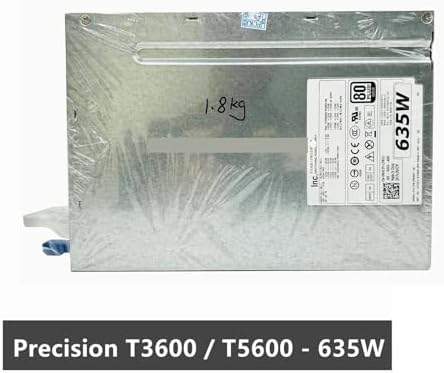for T3600 T5600 635W Swap 80Plus Power Supply NVC7F 0NVC7F DPS-635AB A D635EF-00|B0GKNX3CHW