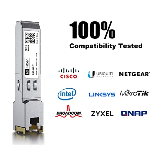 H!Fiber 1.25G Single Mode SFP LC Module, 1000Base-LX/LH Fiber Transceiver for Cisco GLC-LH-SMD, Meraki, Ubiquit UniFi, TP-Link, Fortinet, Intel, Netgear, Mikrotik and More (SMF,1310nm,20km,DDM) 2 Pack|B07B4B33N6