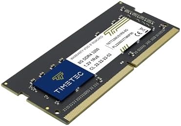 Timetec 16GB DDR4 3200MHz (or 2933MHz or 2666MHz) PC4-25600 Non-ECC Unbuffered 1.2V CL22 2Rx8 Dual Rank 260 Pin SODIMM Laptop Notebook PC Computer Memory RAM Module Upgrade|B098TXZY34