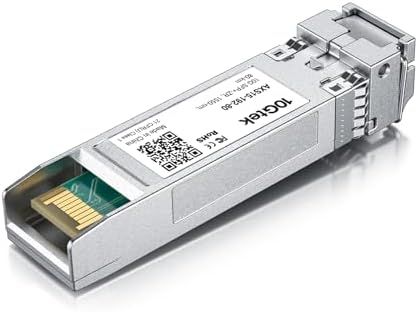 10Gtek 10GBase-SR SFP+ LC Transceiver, 10G 850nm Multimode SFP Module, up to 300 Meters, for Cisco SFP-10G-SR, Meraki MA-SFP-10GB-SR, Ubiquiti UniFi UF-MM-10G, Fortinet, Mikrotik and More, Pack of 10|B00ZCDDOPS