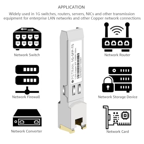1000BASE-SX SFP Optical Transceiver Module Compatible with HPE Aruba J4858D J4858DCM JL745A Q8N53A ProCurve J4858C J4858B J4858A 850nm 550m DDM Duplex LC MMF|B09MTW3HVB