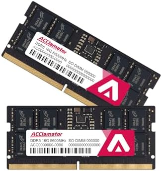 DDR5 RAM 32GB Kit (2x16GB) 4800MHz (PC5-38400) CL40 1.1V On die ECC UDIMM 288-Pin Desktop Memory Module Acclamator|B0DYJFJBJZ