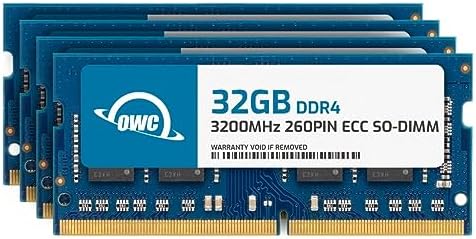 OWC 32GB DDR4 3200MHz PC4-25600 CL22 2RX8 ECC Unbuffered SODIMM 1.2V 260-pin Memory RAM|B0CBTCZP81