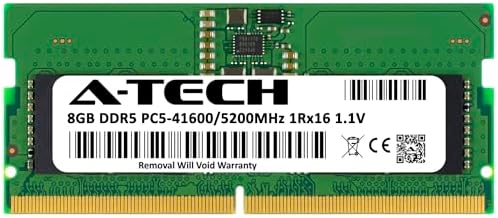 A-Tech 32GB DDR5 4800MHz PC5-38400 CL40 SODIMM 2Rx8 Dual Rank 1.1V Non-ECC Unbuffered SO-DIMM 262-Pin Laptop Computer RAM Memory Upgrade Module|B0B1718KB1