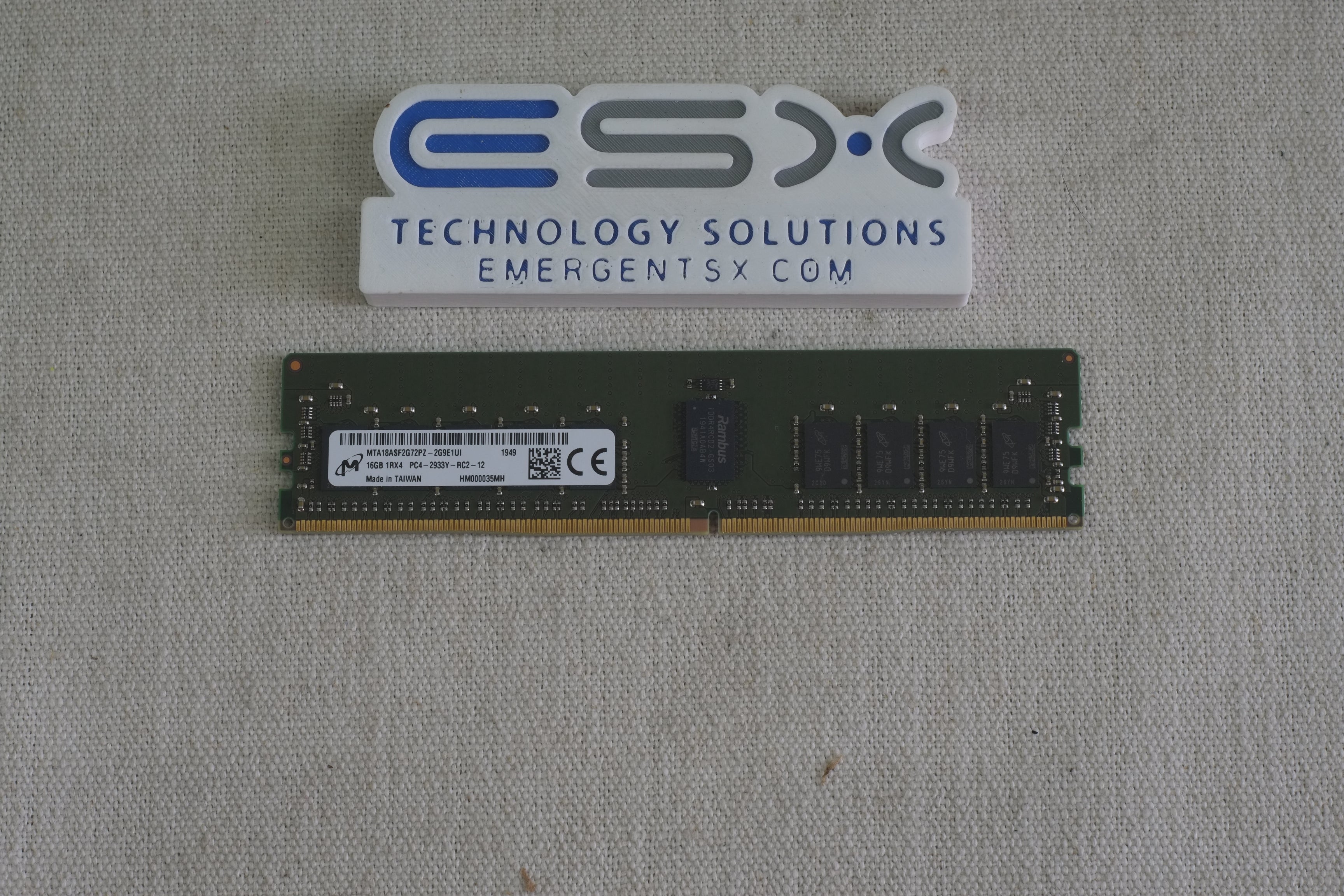 Micron MTA18ASF2G72PZ-2G9E1 16GB 1Rx4 PC4-2933Y DDR4 Server Memory RDIMM